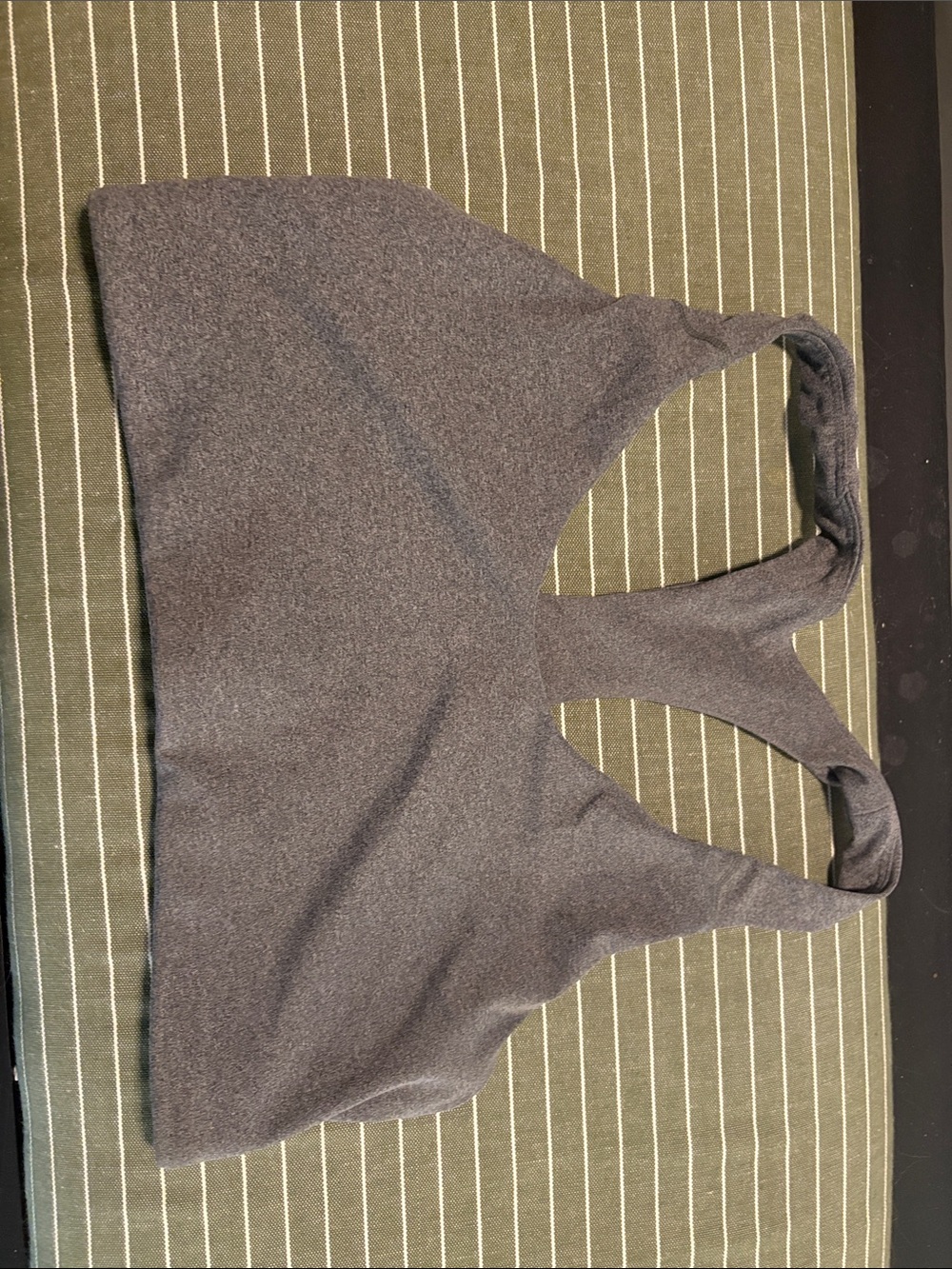 Gray Racerback Sports Bra - Soft Stretch medium Support